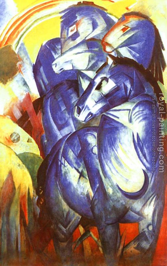 Franz Marc : The Tower of Blue Horses